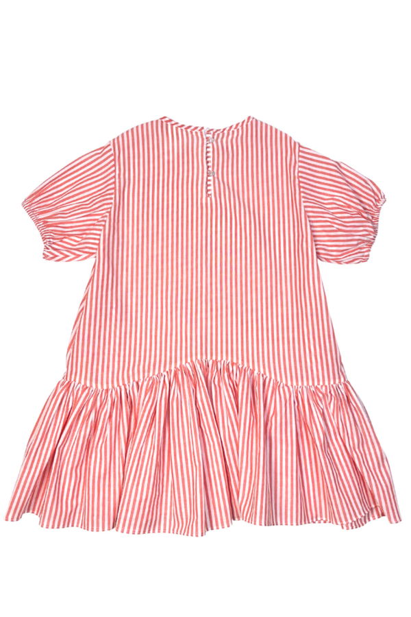 KIDS Tia Cibani Chloe Dress - Hibiscus Pink Stripe