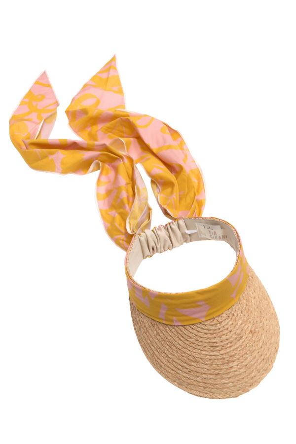 KIDS Tia Cibani Shebelle Scarf Visor Hat - Orange