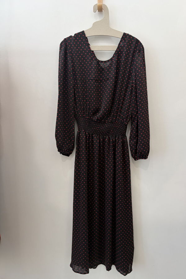 Whimsy + Row Greta Dress in Red Polka Dot