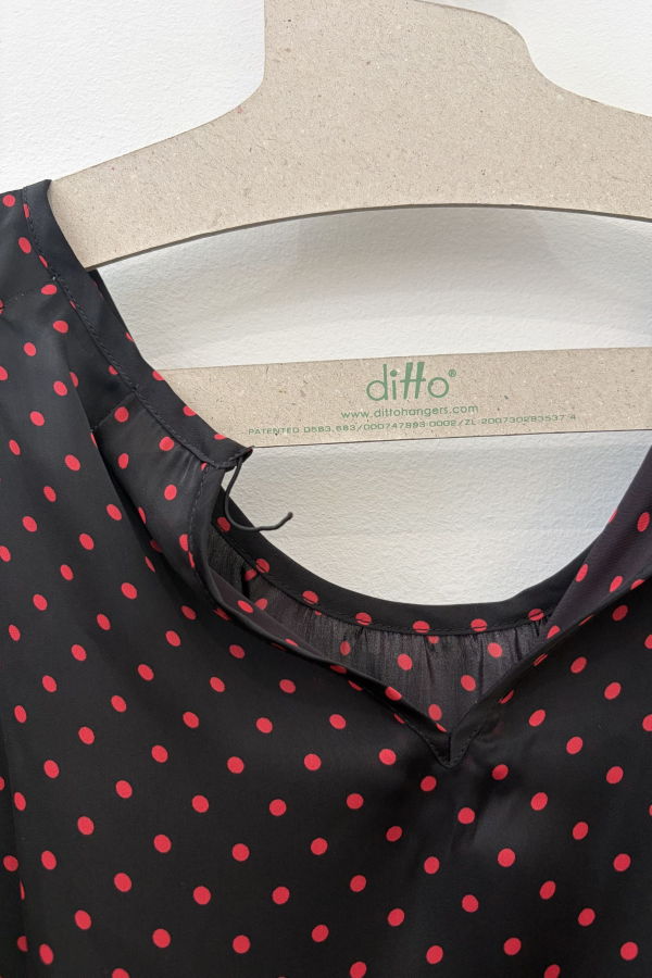 Whimsy + Row Greta Dress in Red Polka Dot