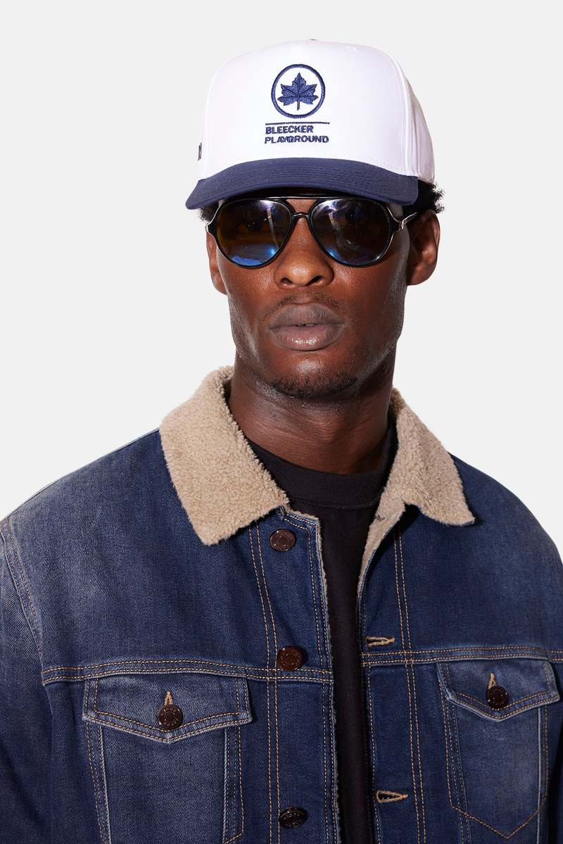 Blue&Cream Bleecker Playground Snapback - White/Navy