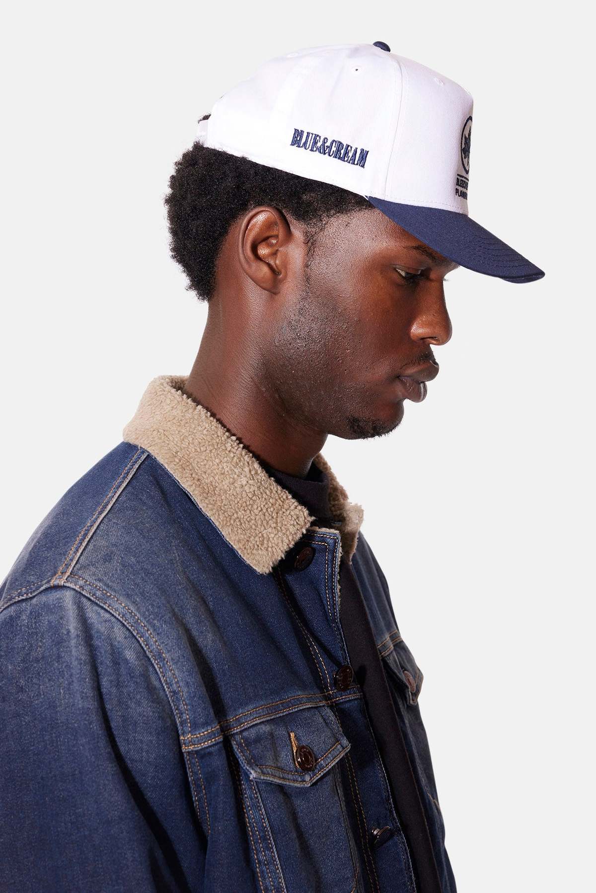 Blue&Cream Bleecker Playground Snapback - White/Navy - Image 4 of 4