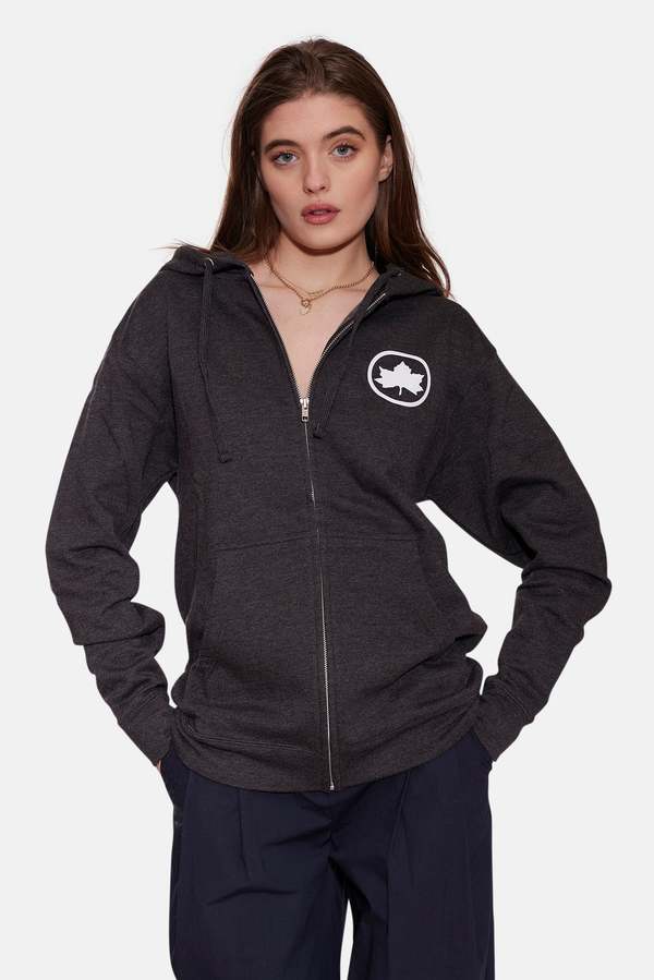 Blue&Cream Bleecker Playground Zip Hoodie - Charcoal