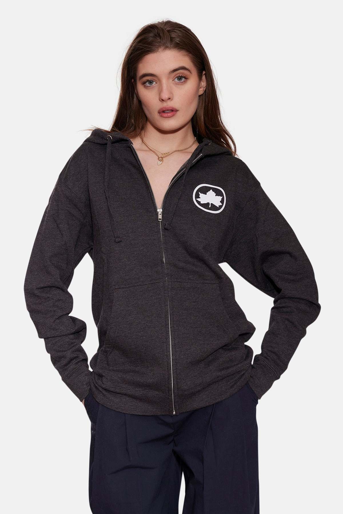 Blue&Cream Bleecker Playground Zip Hoodie - Charcoal - Image 7 of 11