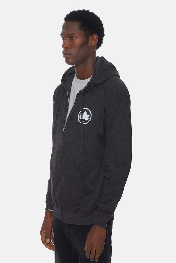 Blue&Cream Bleecker Playground Zip Hoodie - Charcoal
