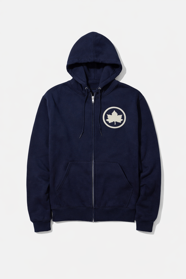 Blue&Cream Bleecker Playground Zip Hoodie - Navy/Cream