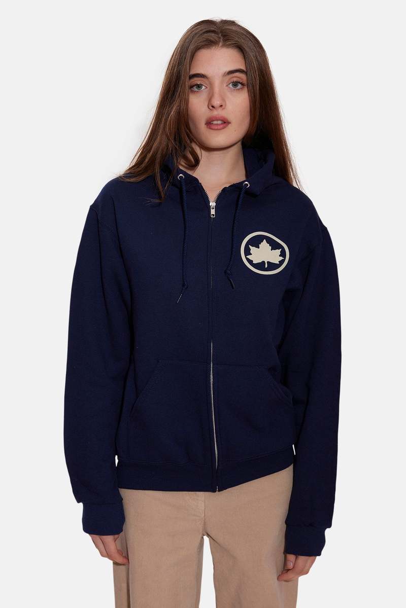 Blue&Cream Bleecker Playground Zip Hoodie - Navy/Cream