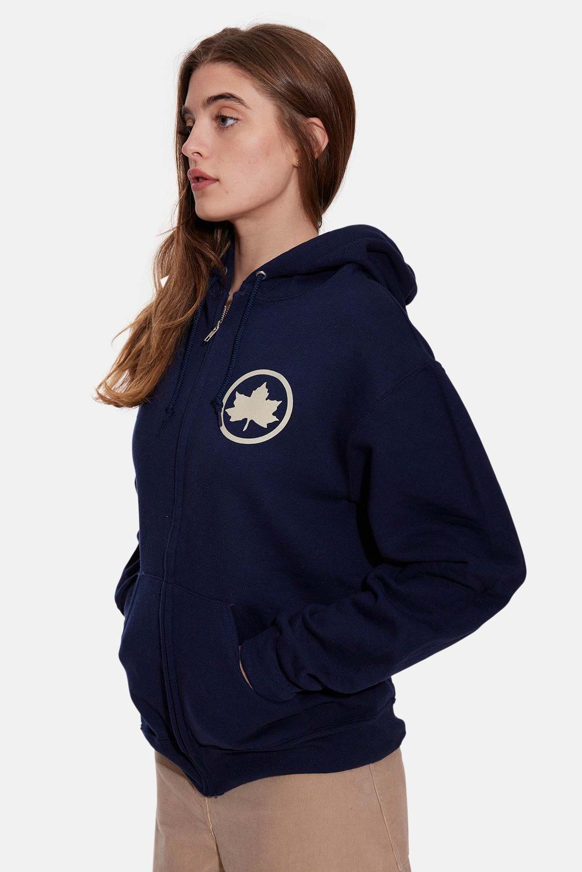 Blue&Cream Bleecker Playground Zip Hoodie - Navy/Cream - Image 4 of 6