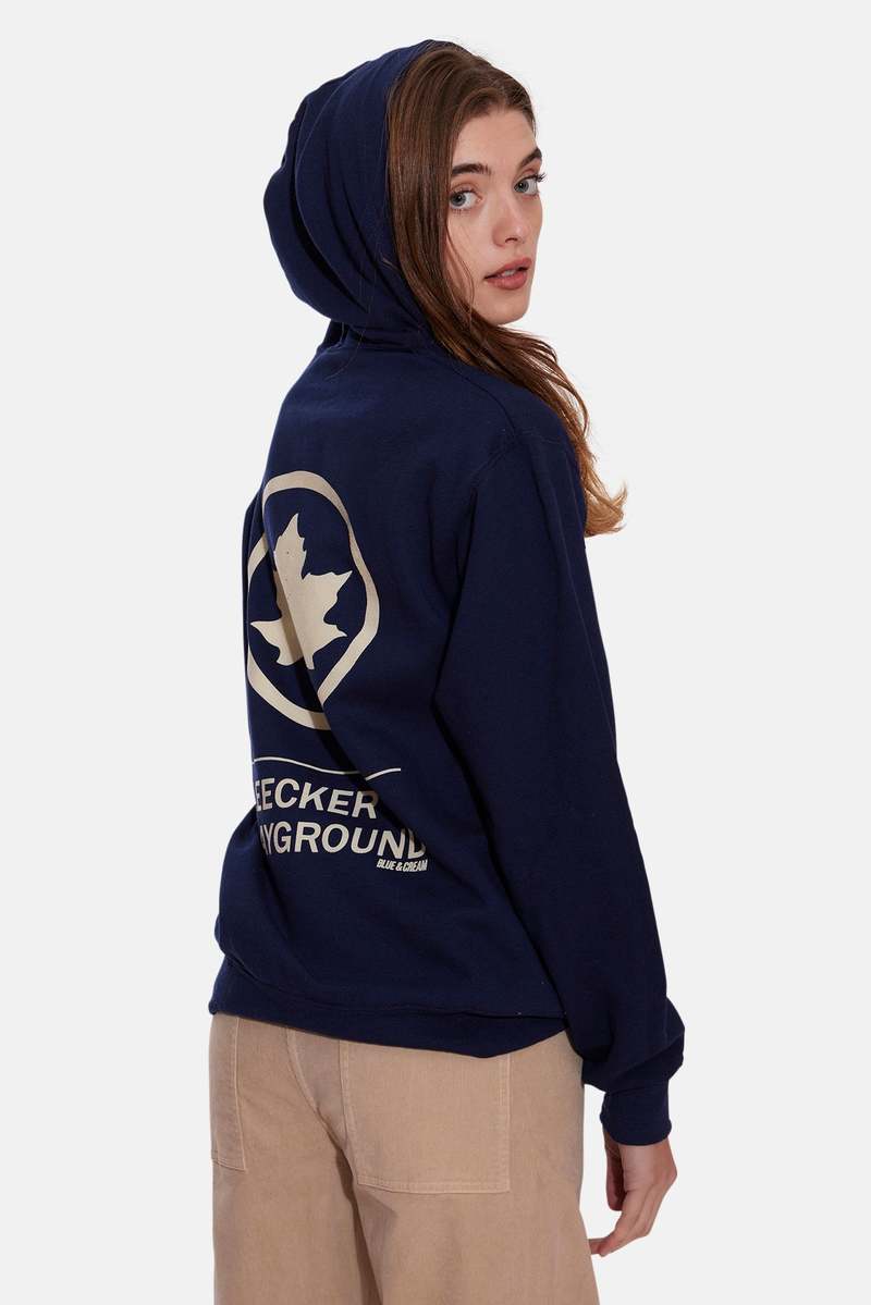 Blue&Cream Bleecker Playground Zip Hoodie - Navy/Cream