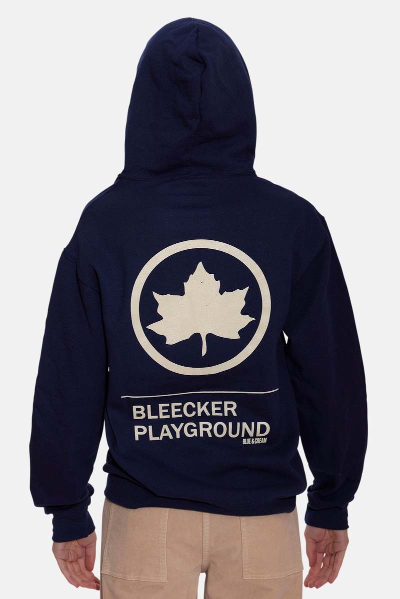 Blue&Cream Bleecker Playground Zip Hoodie - Navy/Cream
