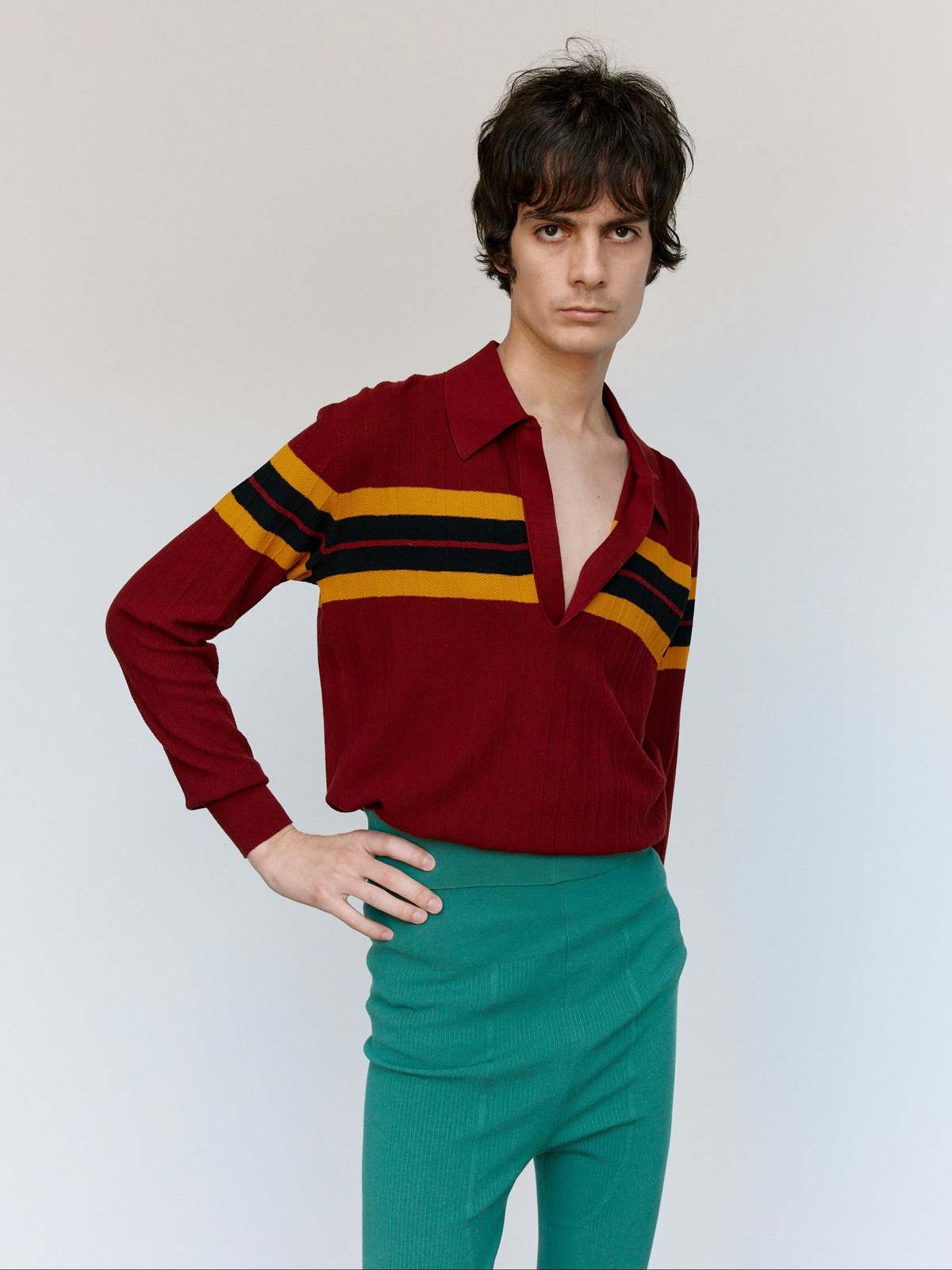 Dries Van Noten Bordeaux Maona Sweater - Image 1 of 8