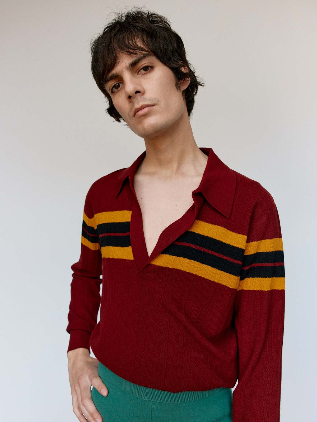 Dries Van Noten Bordeaux Maona Sweater - Image 4 of 8