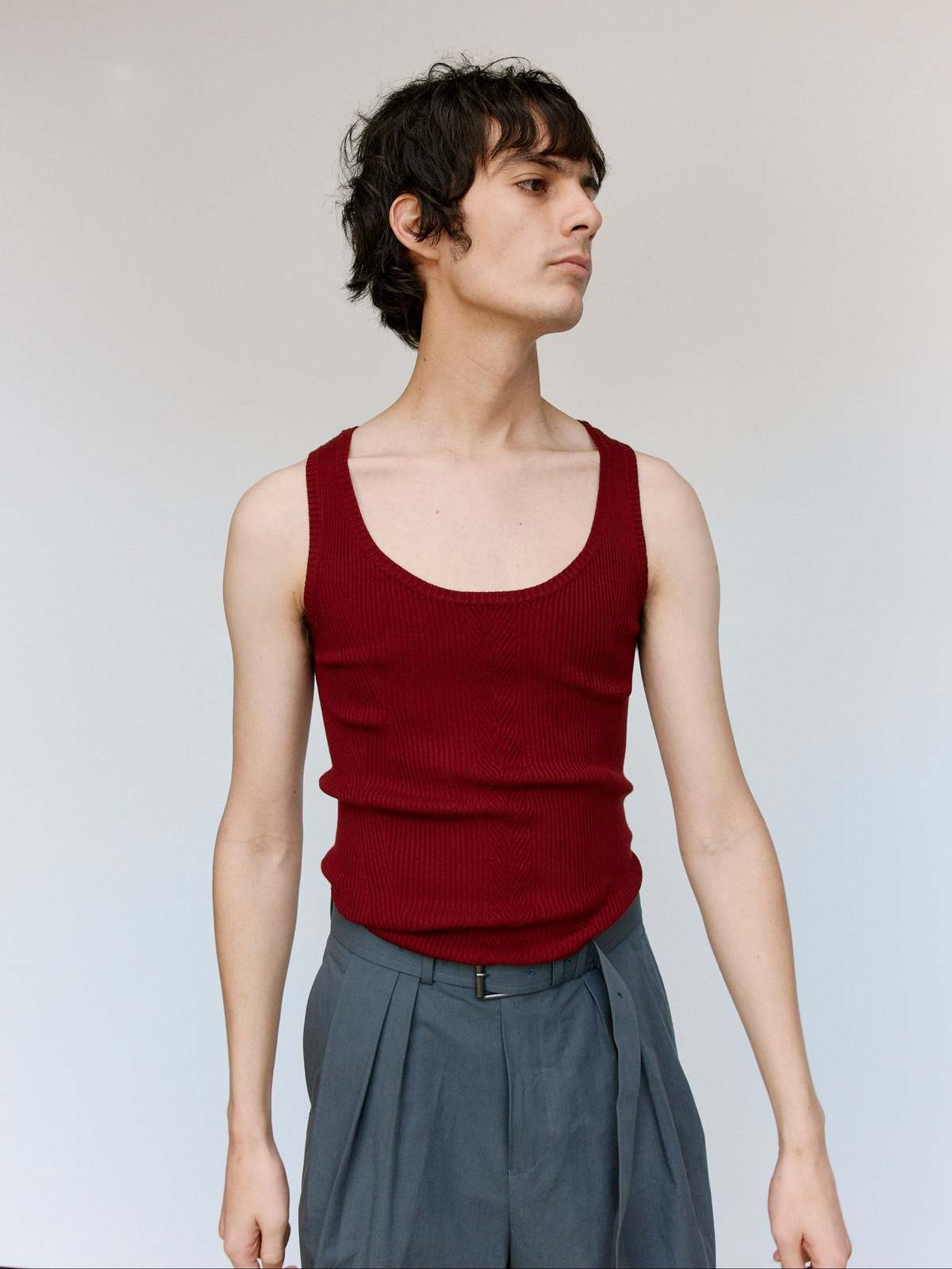 Dries Van Noten Bordeaux Motto Top - Image 1 of 6