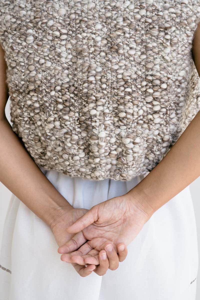 OUND Fumo Hand Knitted Wool Vest