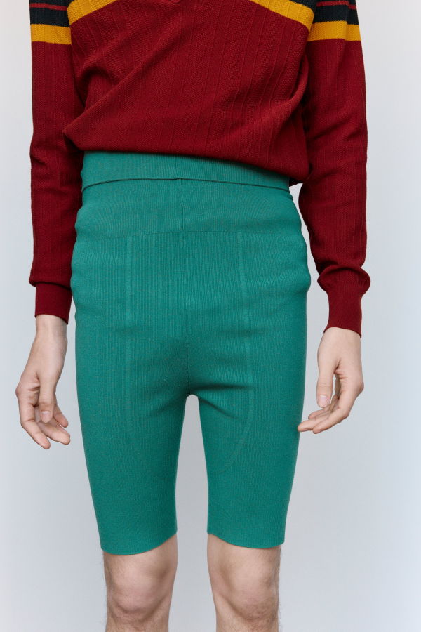 Dries Van Noten Pine Moray Shorts