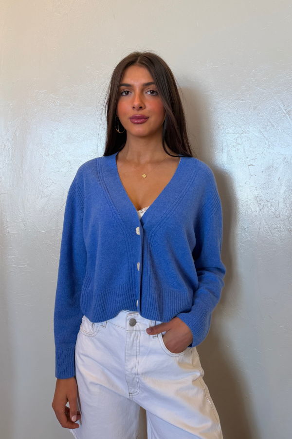 Brodie Cachemire Boxy Cardigan