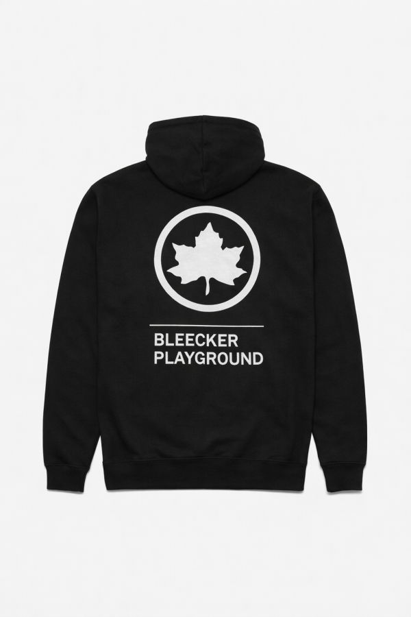 Blue&Cream Leaf Bleecker Playground Hoodie - Black