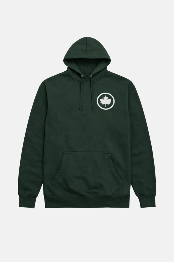 Blue&Cream Leaf Bleecker Playground Hoodie - Forest Green