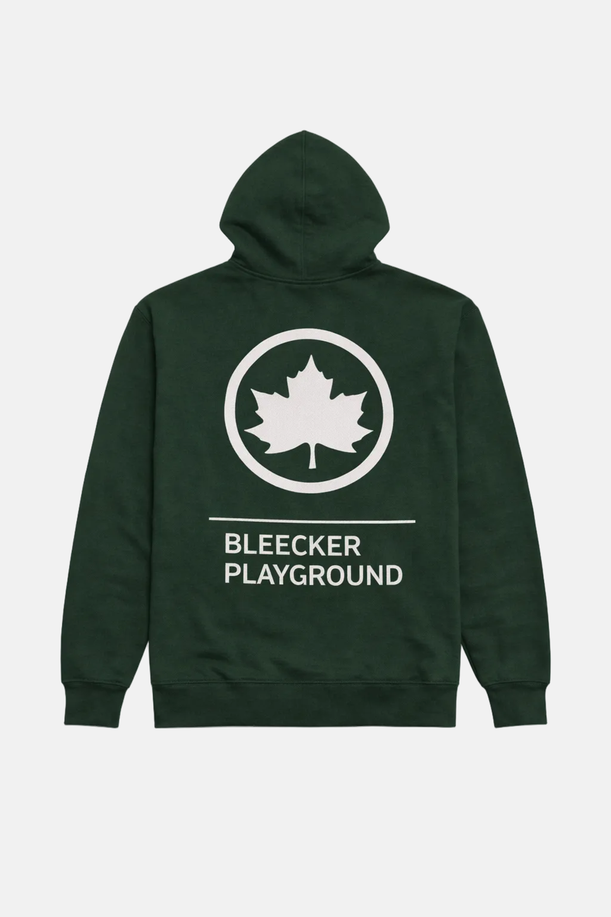 Blue&Cream Leaf Bleecker Playground Hoodie - Forest Green - Image 2 of 8