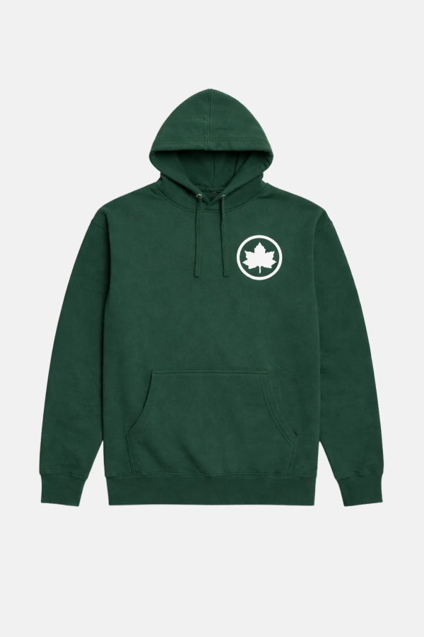 Blue&Cream Leaf Bleecker Playground Hoodie - Forest Green