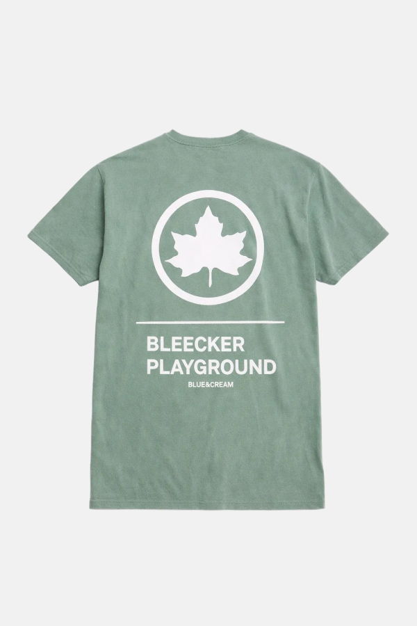 Blue&Cream Leaf Bleecker Playground Tee