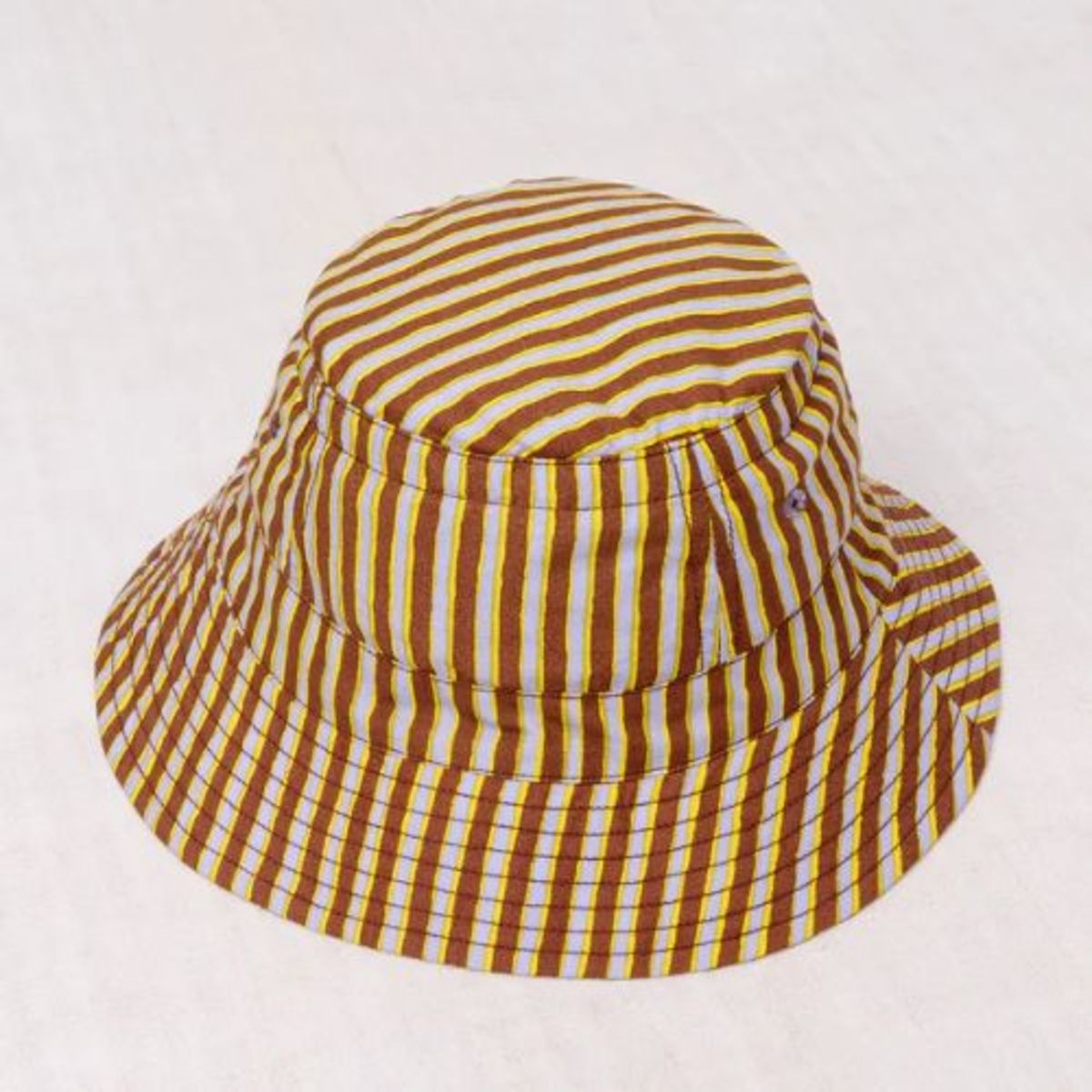 KIDS Misha & Puff Bucket Hat - Cola Painterly Stripe - Image 1 of 3