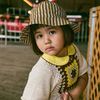 KIDS Misha & Puff Bucket Hat - Cola Painterly Stripe - Thumbnail 2