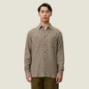 LES DEUX John Check Shirt - Dark Sand - Thumbnail 1