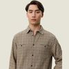 LES DEUX John Check Shirt - Dark Sand - Thumbnail 3