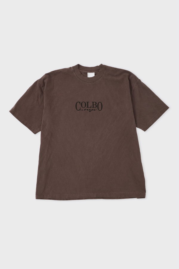 Colbo Sticker T-Shirt - Dark Brown