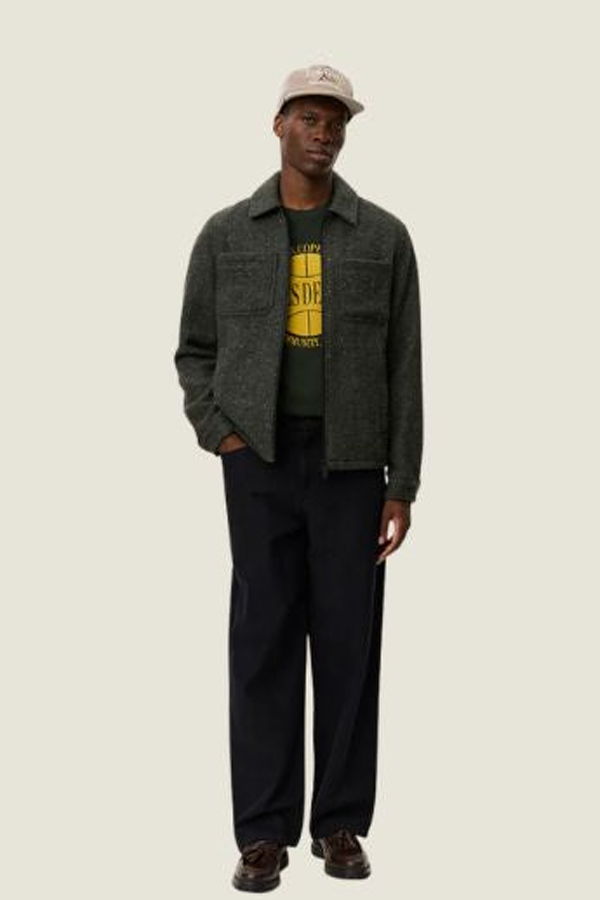 LES DEUX Marseille Herringbone Wool Jacket - Duffel Bag