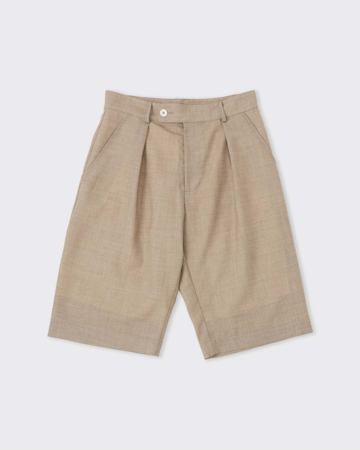 CAWLEY STUDIO Silas Shorts - Dark Beige - Image 1 of 3