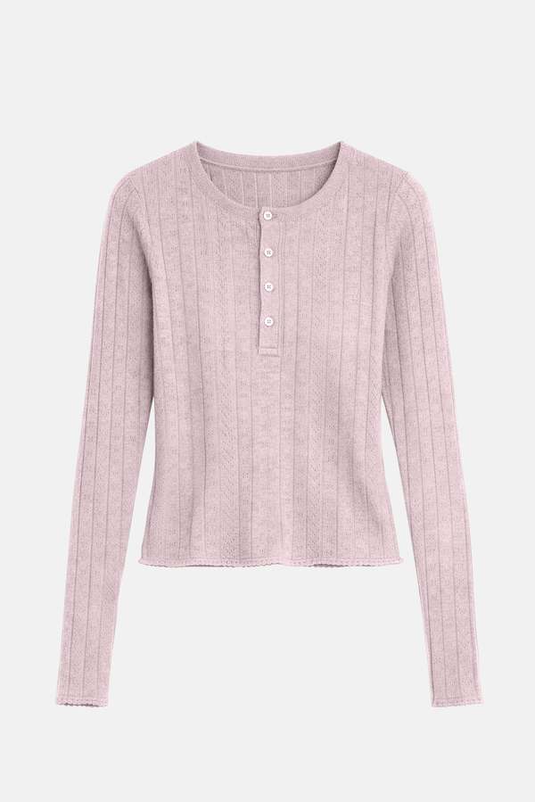 The Tile Club Sylvia Pointelle Henley The Tile Club Sylvia Pointelle Henley