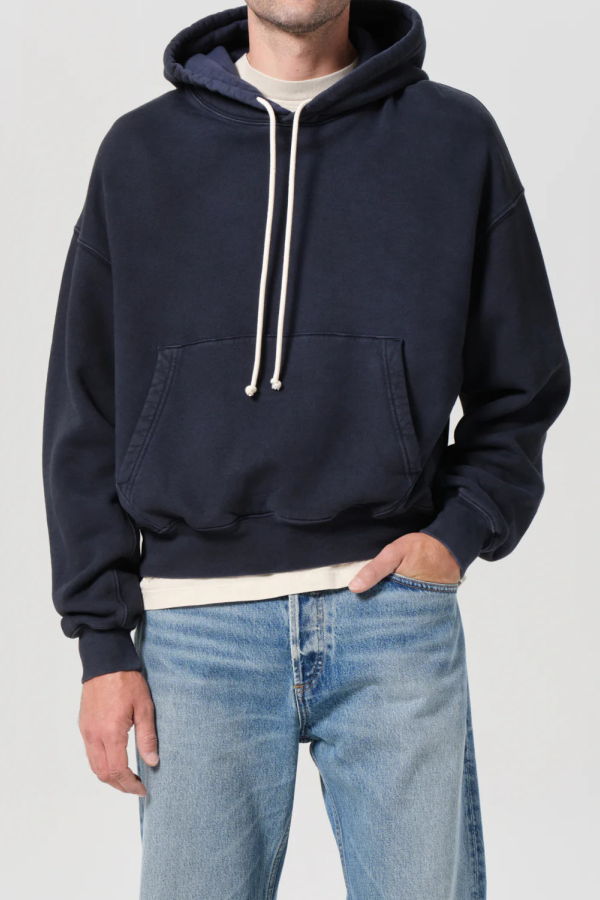 AGOLDE Boyce Hoodie - Screen Dark Navy
