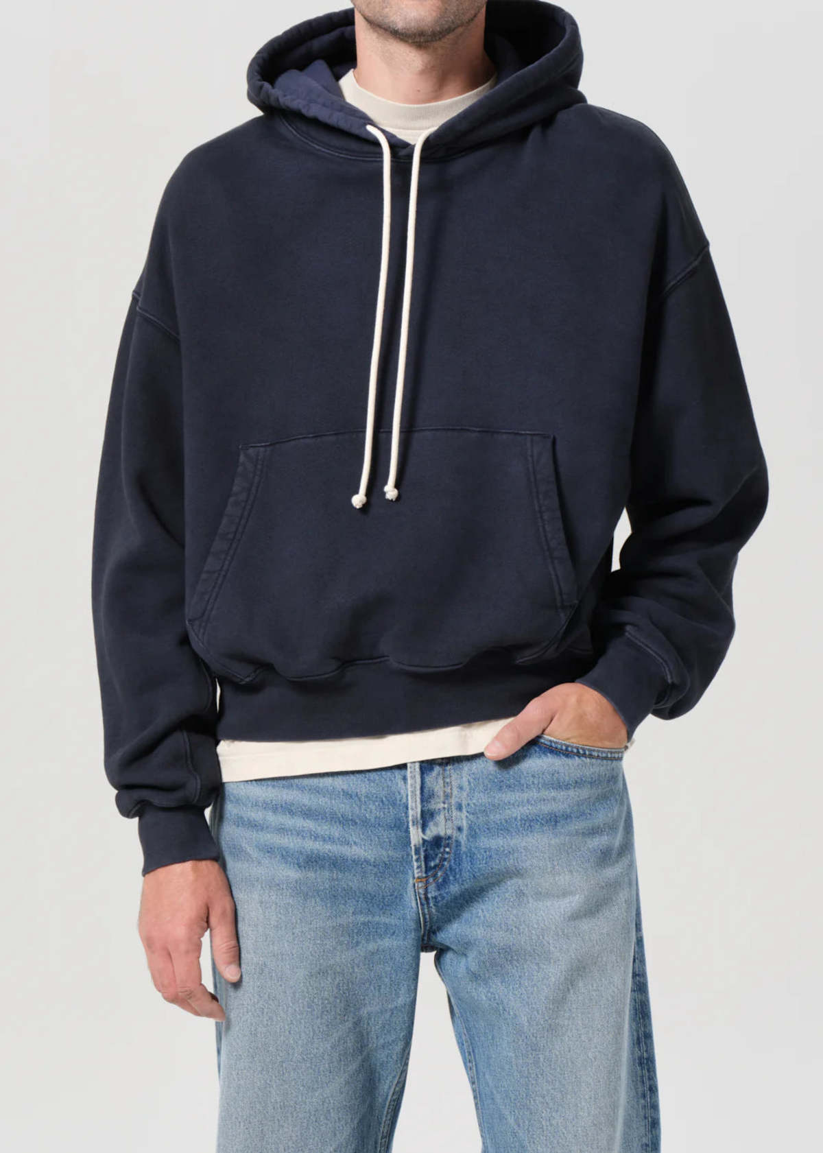 AGOLDE Boyce Hoodie - Screen Dark Navy - Image 2 of 6