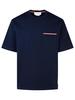 thom browne MJS183A07323415 T-Shirt - Navy - Thumbnail 1