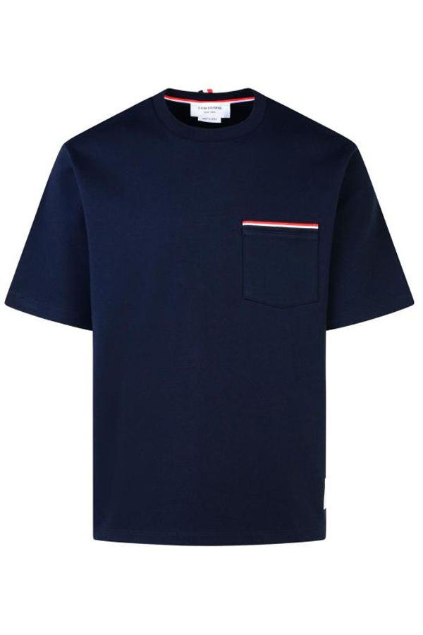 thom browne MJS183A07323415 T-Shirt - Navy