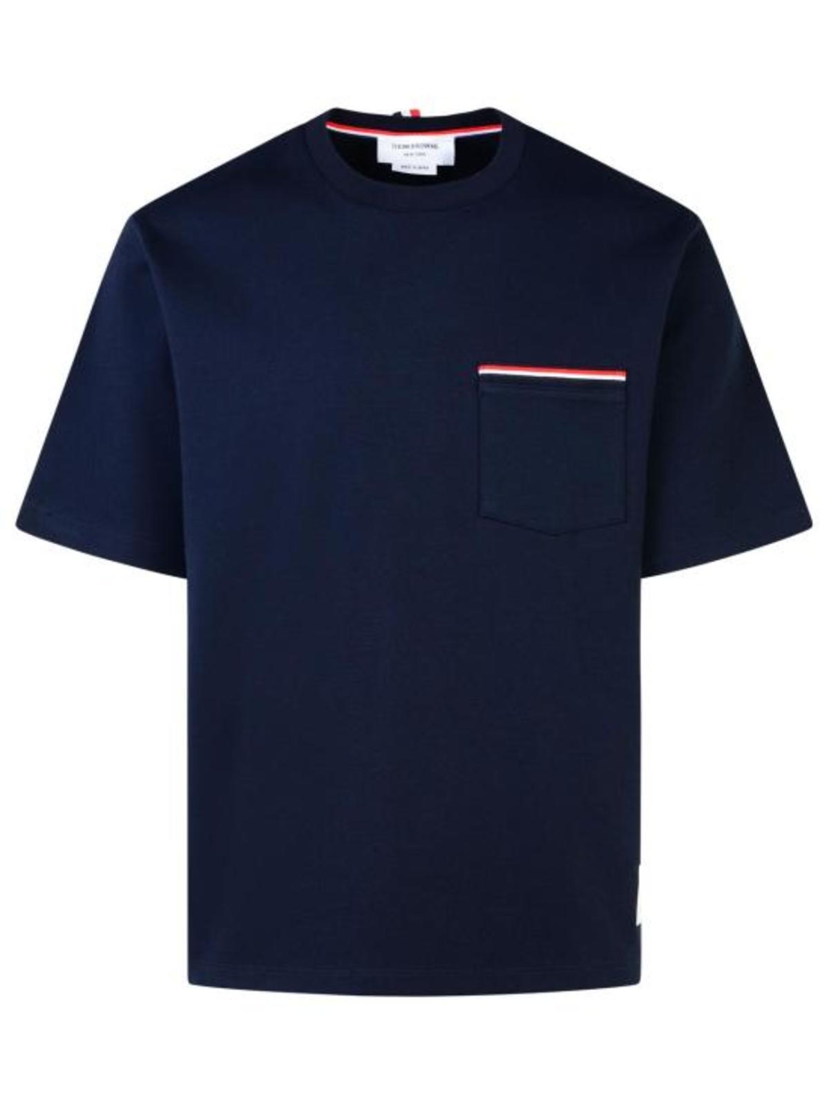 thom browne MJS183A07323415 T-Shirt - Navy - Image 1 of 3