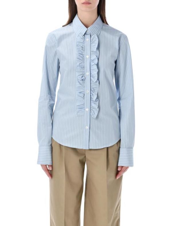 AMI Shirt - Cashmere Blue White AMI Shirt - Cashmere Blue White