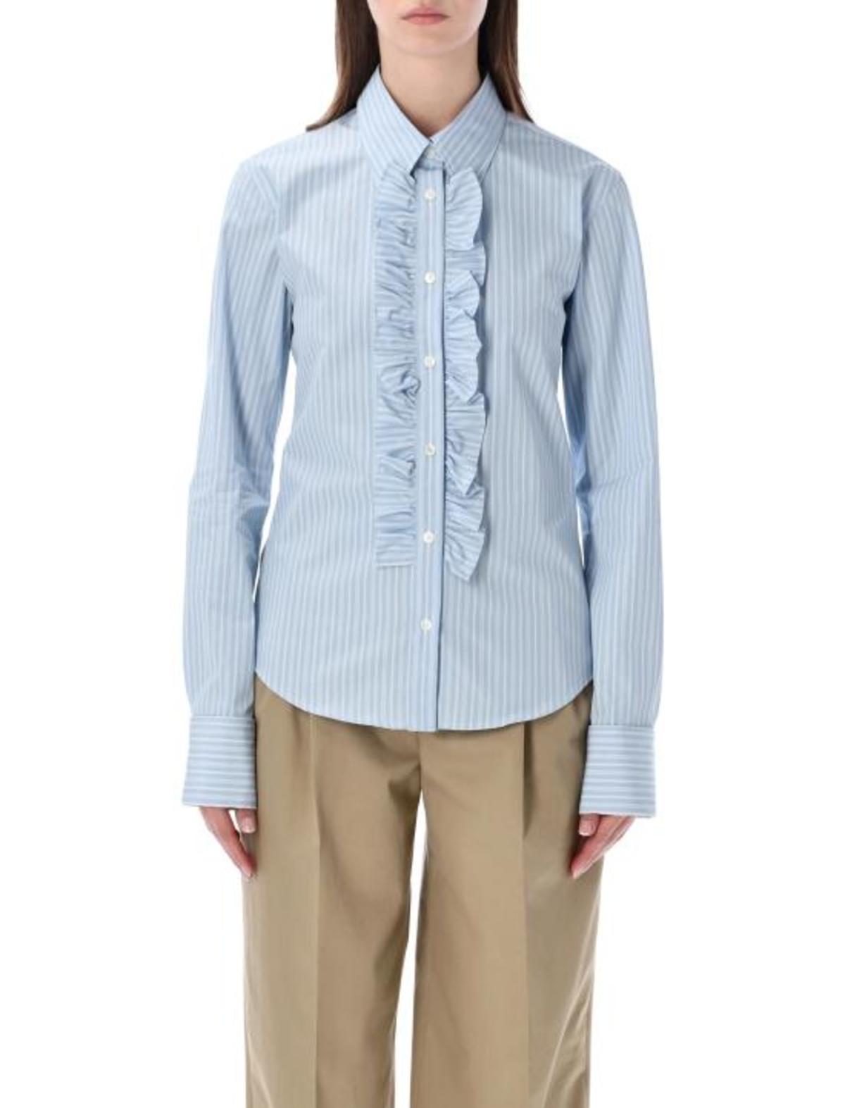 AMI Shirt - Cashmere Blue White - Image 1 of 3