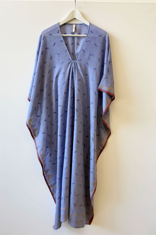 Two Chambray Jamdani Caftan