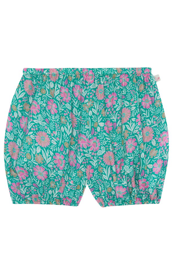 KIDS Bonton Baby Bombe Shorts Prelude Floral Print - Green