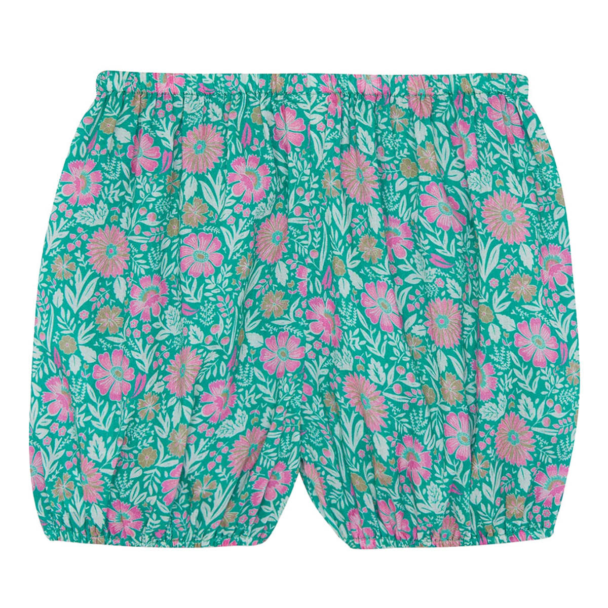 KIDS Bonton Baby Bombe Shorts Prelude Floral Print - Green - Image 2 of 6