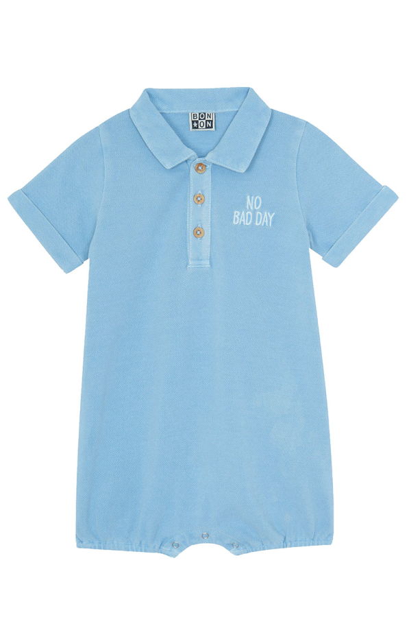 KIDS Bonton Baby Lewis Romper - Blue