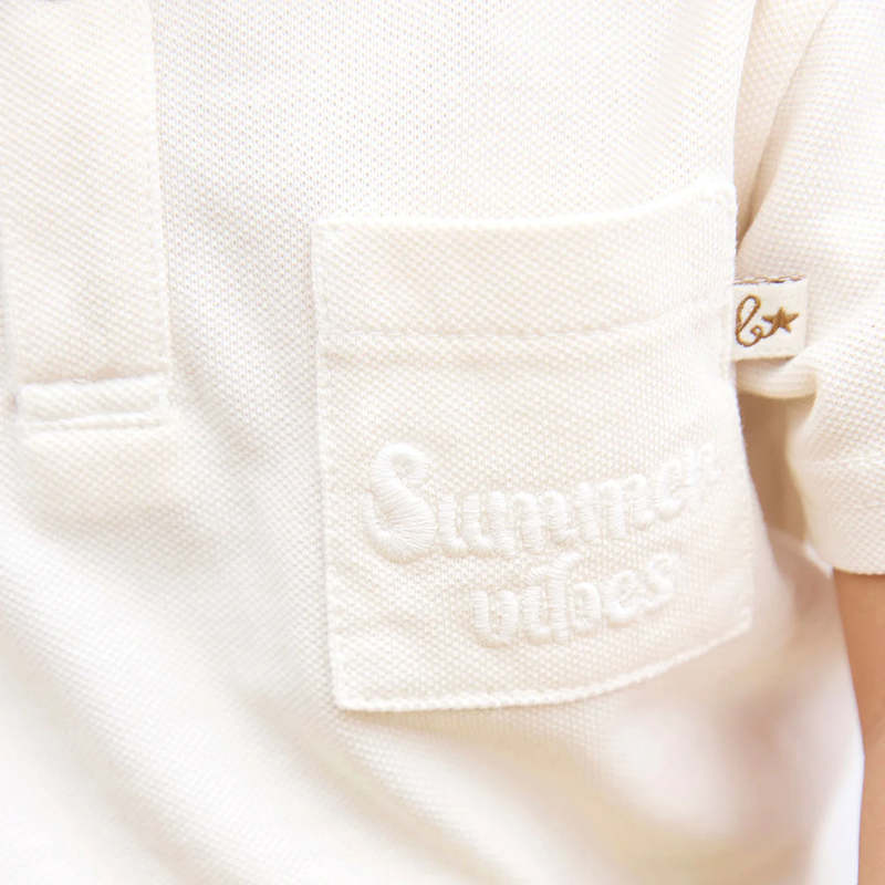 KIDS Bonton Baby Nivio Polo Tee - White