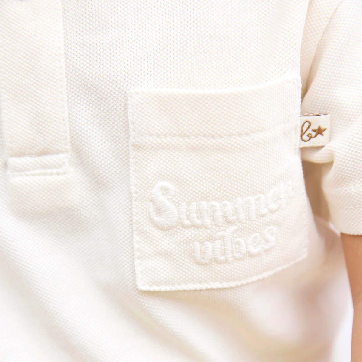 KIDS Bonton Baby Nivio Polo Tee - White - Image 5 of 6