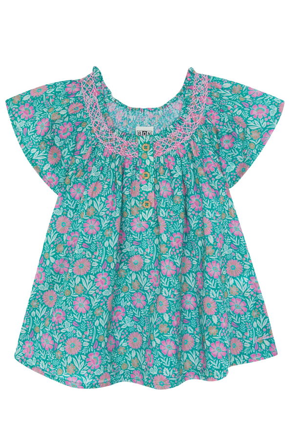 KIDS Bonton Baby Noisette Dress - Green