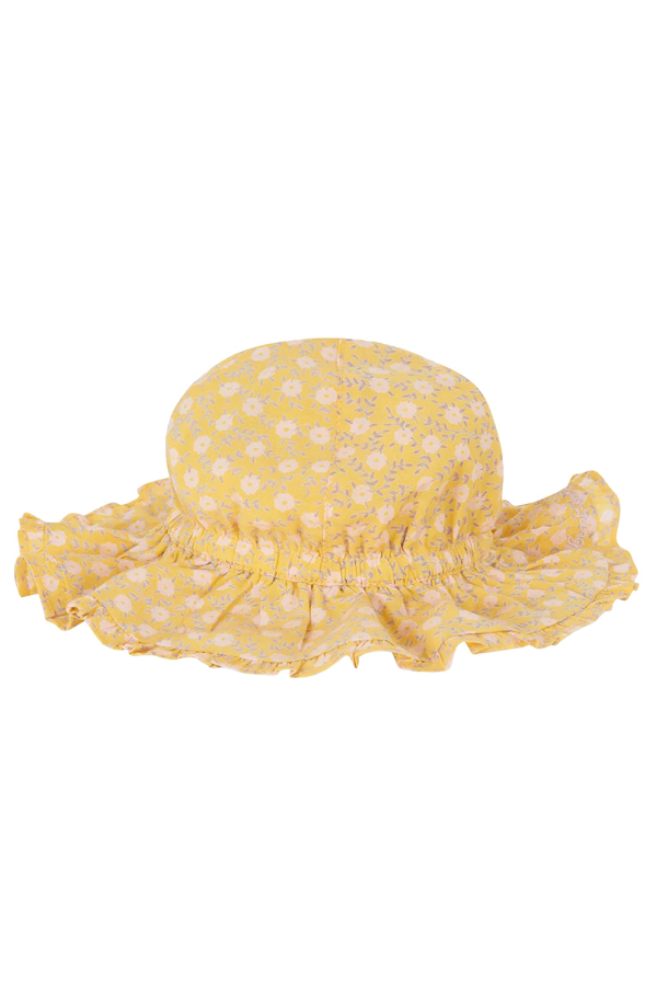 KIDS Bonton Baby Nuance Foulfleur Hat - Yellow