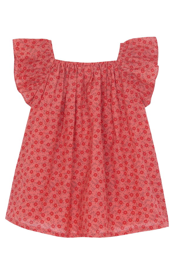 KIDS Bonton Baby Reve Foulfleur Dress - Red