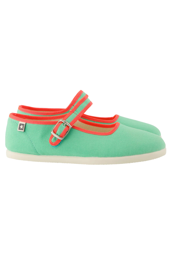 KIDS Bonton Jane Buckled Shoes - Green